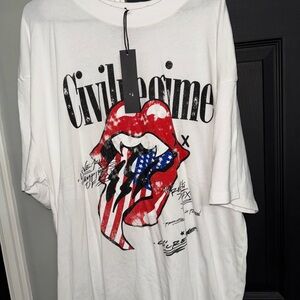 Civil Regime Love Kills Oversized T Shirt